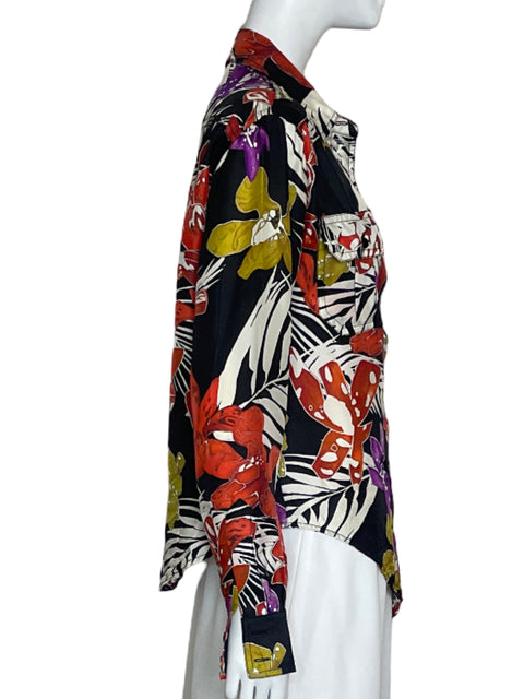 Blusa See by Chloe Floral Rojo-Talla 6