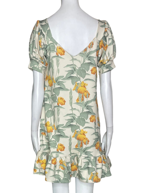 Vestido Carolina Pinilla Estampado Amarillo- Talla S