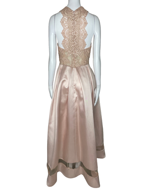 Vestido Aida Encaje Cinturon Rosado-Talla 12