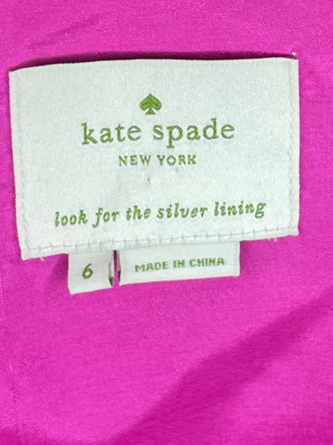 Vestido Kate Spade Lazo Sin Mangas Rosado-Talla 6