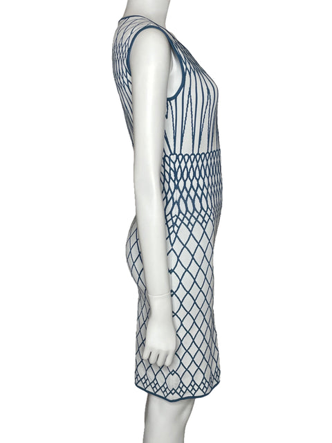 Vestido BCBG Midi Sin Mangas Blanco-Talla XS