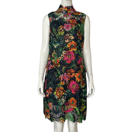 Vestido Gracia Encaje Floral Verde - Talla L