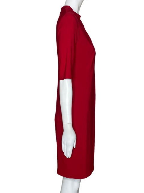 Vestido Nicole Miller Halter Mangas Rojo-Talla 4