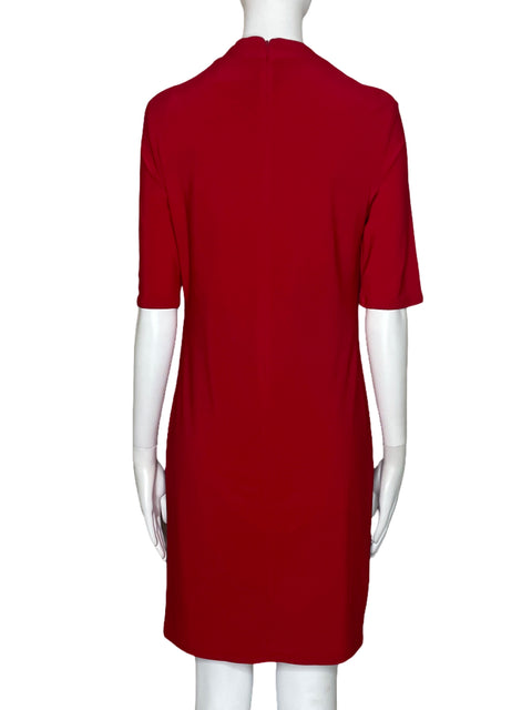 Vestido Nicole Miller Halter Mangas Rojo-Talla 4