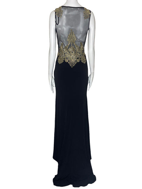 Vestido Dave & Johnny Encaje Sin Mangas Negro-Talla 3/4
