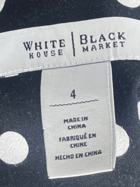 Blusa White House Puntos Negro - Talla 4