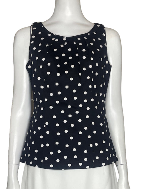Blusa White House Puntos Negro - Talla 4