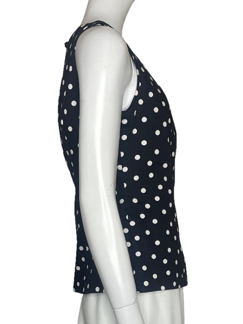 Blusa White House Puntos Negro - Talla 4