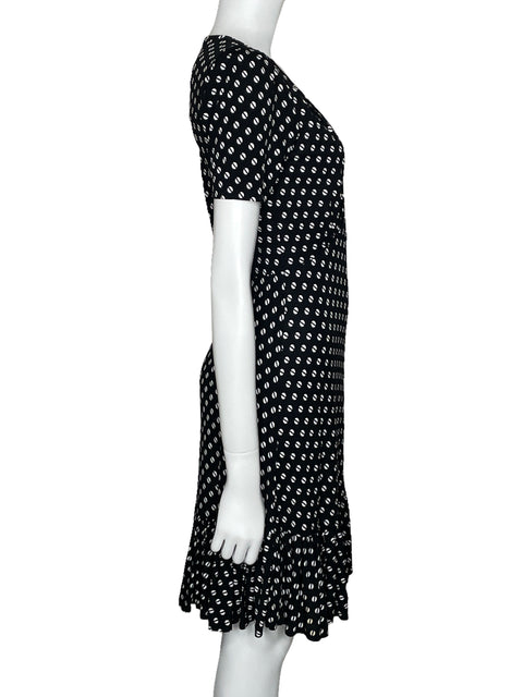 Vestido Michael Kors Midi V-Neckline Negro-Talla S