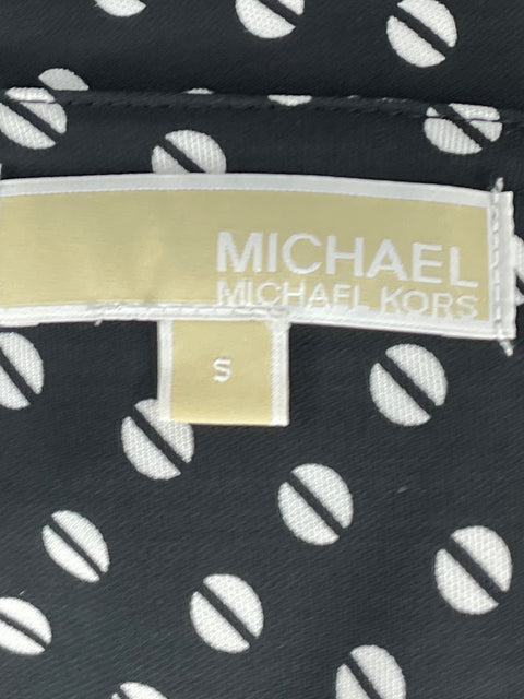 Vestido Michael Kors Midi V-Neckline Negro-Talla S