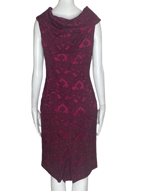 Vestido Anya Ponarovskaya Manga Corta Rojo- Talla 10