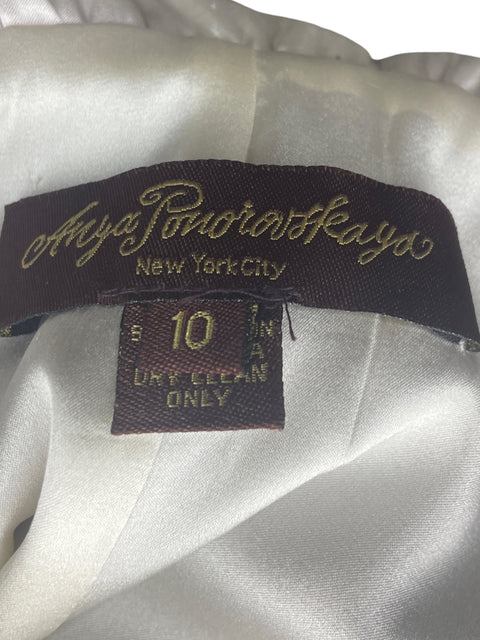 Vestido Anya Ponarovskaya Manga Corta Rojo- Talla 10