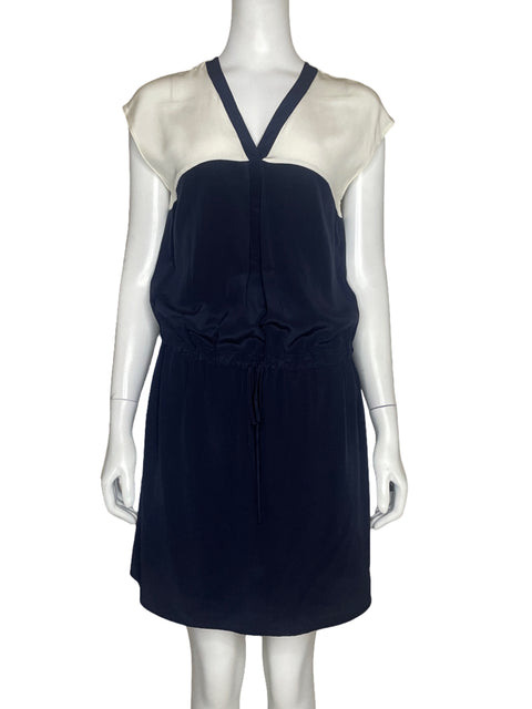 Vestido Rory Beca Cuello V Azul - Talla 6