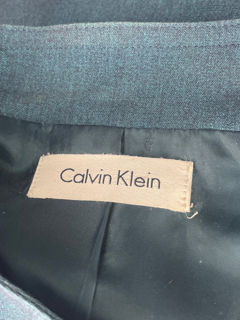 Vestido Calvin Klein Cuello Chino Verde- Talla M