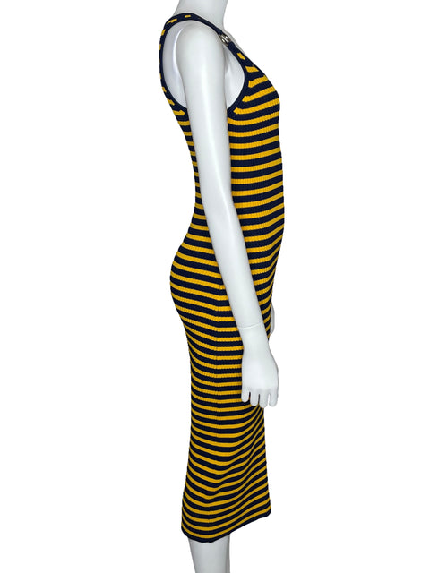 Vestido Michael Kors Midi Rayas Azul-Talla S