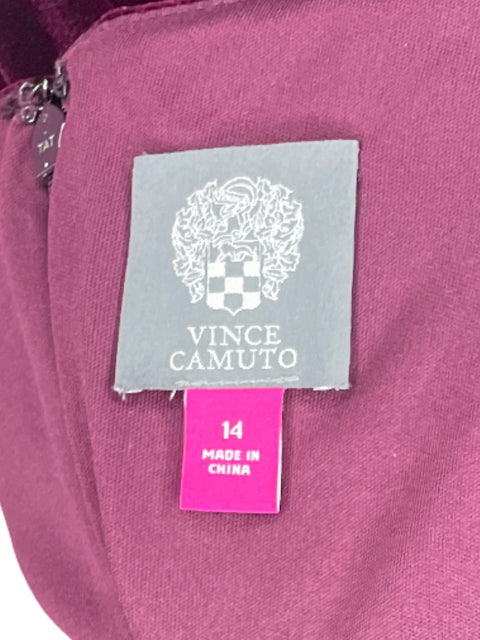 Vestido Vince Camuto Mangas Rojo-Talla 14