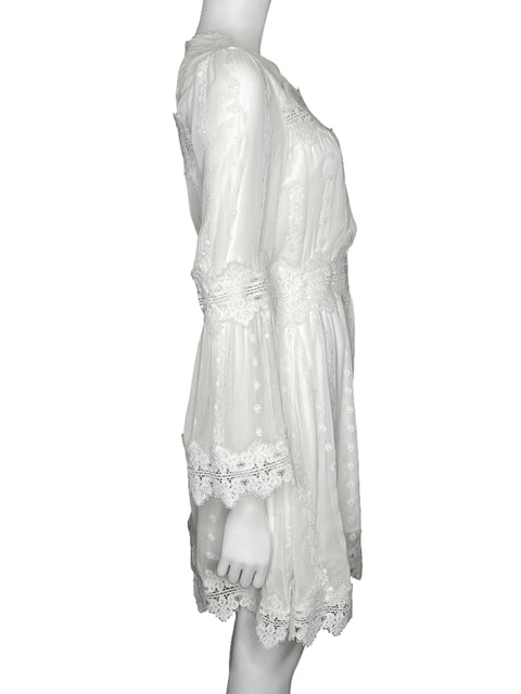 Vestido Strut & Bolt Mini Encaje Blanco-Talla L