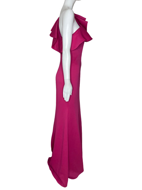 Vestido Dave & Johnny One Shoulder Rosado-Talla 7/8