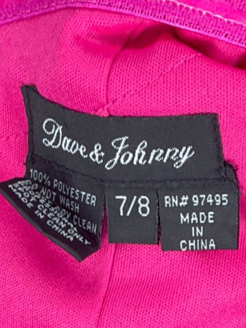 Vestido Dave & Johnny One Shoulder Rosado-Talla 7/8