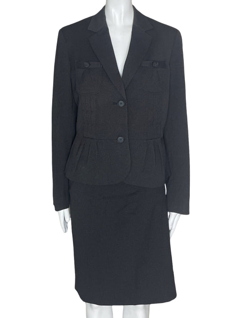 Set Nine West Falda/Blazer Puntos Negro- Talla 10