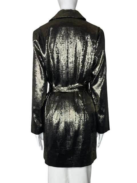 Chaqueta French Connection Metalizado Dorado-Talla 8