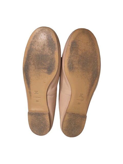 Calzado Pretty Ballerinas Flats Flores Beige-Talla 39