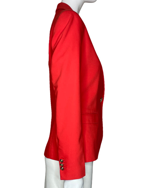Blazer Zara Bolsillo Boton Naranja-Talla M