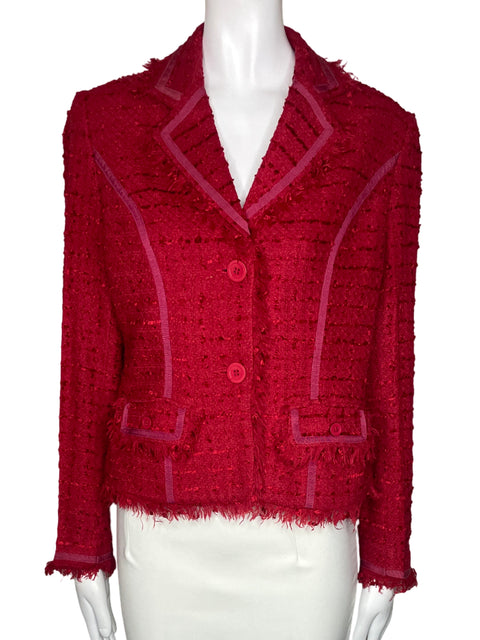 Blazer Saffron Tweed Rojo-Talla 8