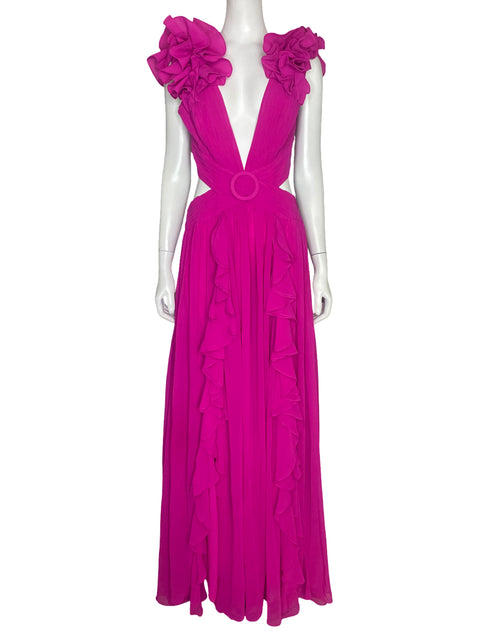 Vestido PatBo CutOut Fucsia - Talla 8