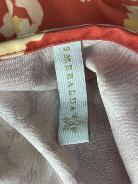 Vestido Smeralda Manga Acampanada Naranja- Talla S