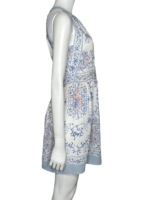 Vestido BCBG Halter Mini Azul-Talla 06
