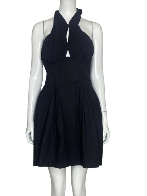 Vestido Maeve Halter Negro - Talla XS