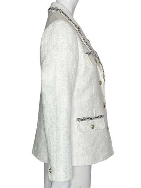 Blazer Talbots Bicolor B/N Botones Dorados- Talla 6