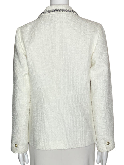 Blazer Talbots Bicolor B/N Botones Dorados- Talla 6