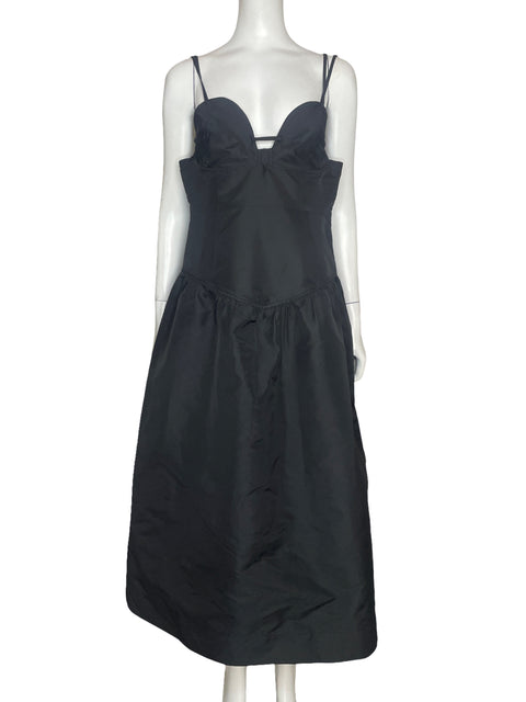 Vestido Ganni Globo Negro - Talla 38