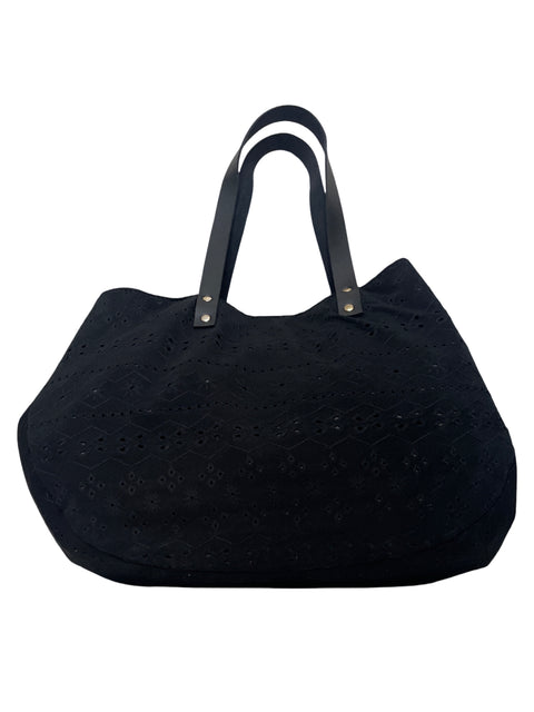 Bolso Maria Filo Tote Eyelet Negro-Talla U