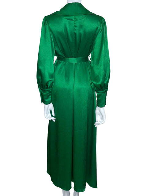 Cárdigan Ereditá Cinturón Manga Larga Verde-Talla 2