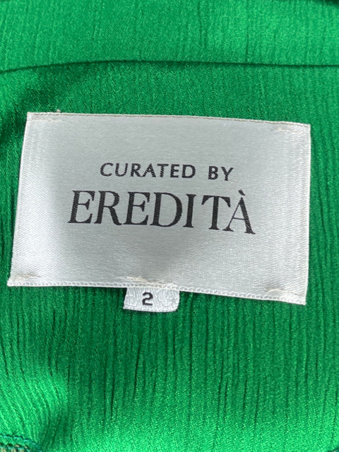 Cárdigan Ereditá Cinturón Manga Larga Verde-Talla 2