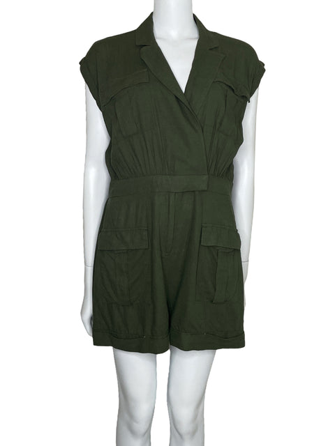 Romper Express Bolsillos Verde-Talla M