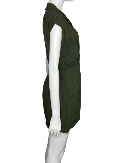 Romper Express Bolsillos Verde-Talla M