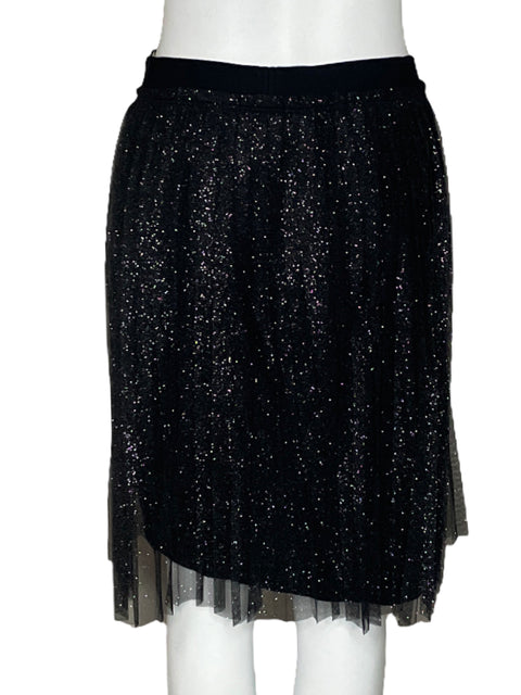 Falda Emporio Armani Brillo Negro-Talla 42