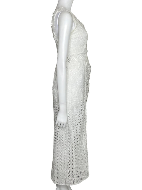 Romper Theodora Troquelado Blanco-Talla L