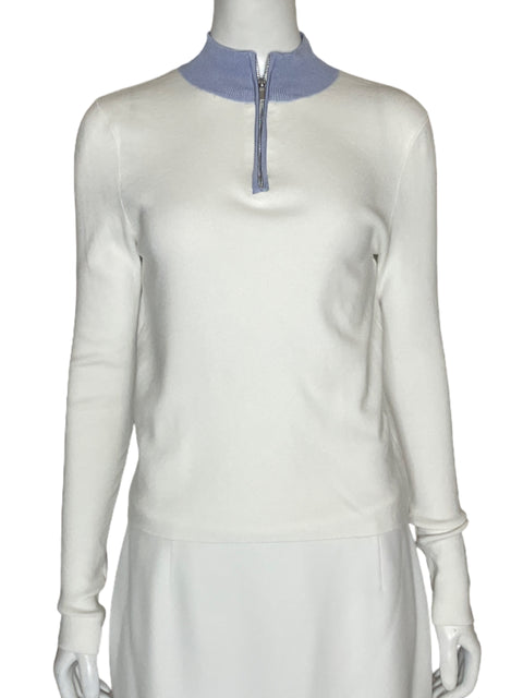 Top MNG Manga Larga Blanco-Talla M