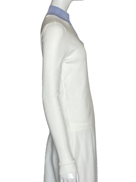 Top MNG Manga Larga Blanco-Talla M