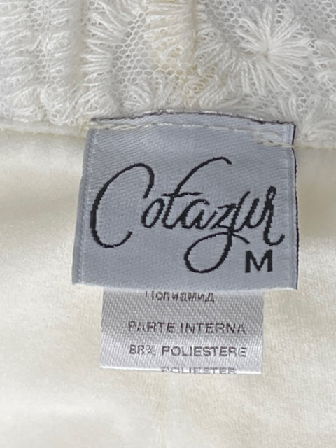 Pantalón Cotazur Encaje Blanco-Talla M