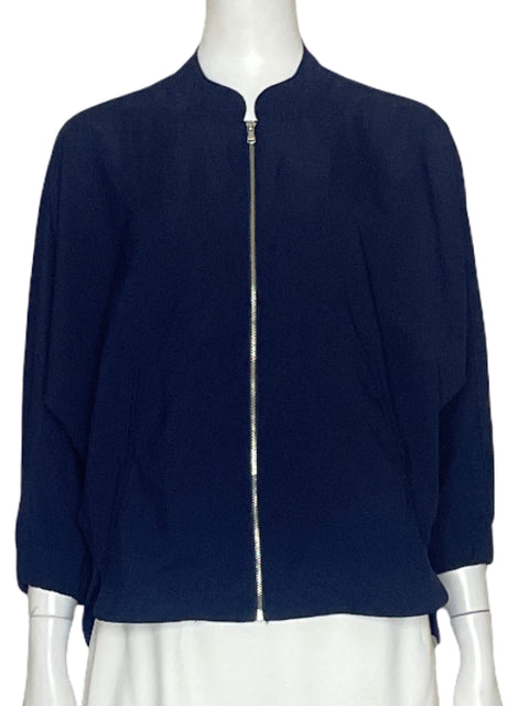 Bomber Reserved Cremallera Azul-Talla S