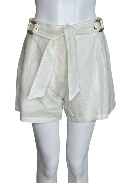 Short Studio F Cinturón Blanco-Talla 10