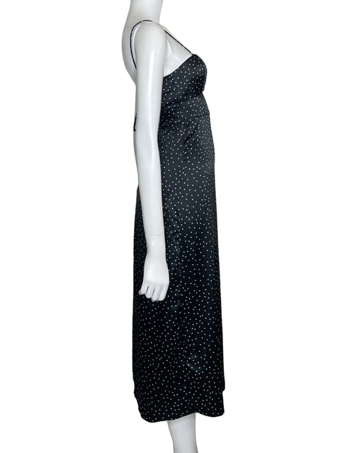 Vestido Zara Polka Dots Negro-Talla XS