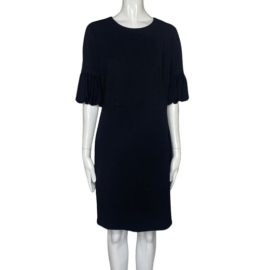 Vestido Donna Morgan Mangas Bombachas 
Negro-Talla 8