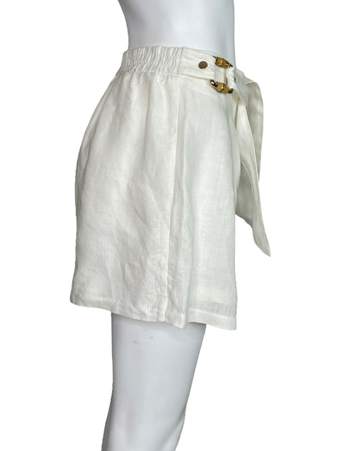 Short Studio F Cinturón Blanco-Talla 10